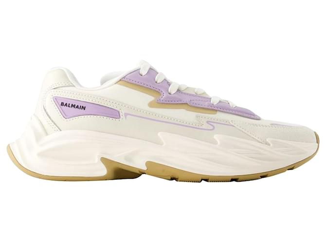 スニーカー B-Dr4g0n Sneakers - Balmain - Synthetic Leather - Beige 1225921-1.jpg