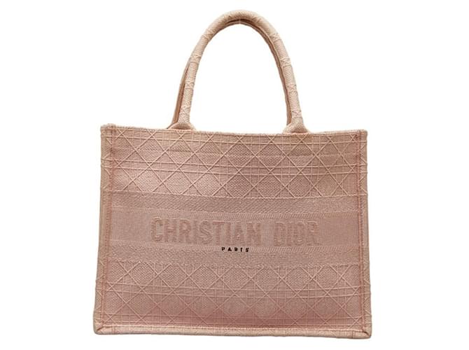 DIOR BOOK TOTE Pink Cloth Joli Closet