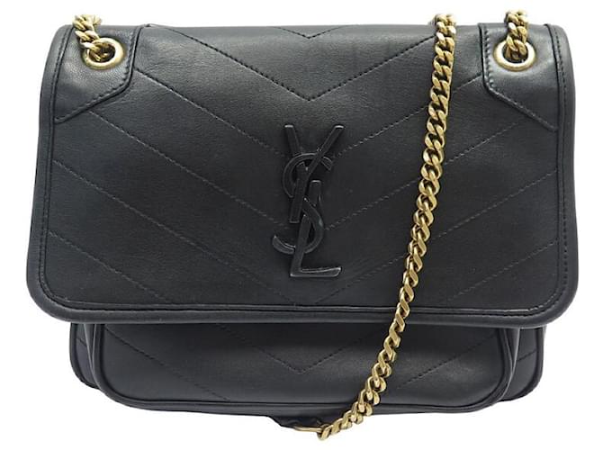 SAINT LAURENT NIKI BABY HANDBAG 533037 LEATHER SHOULDER PURSE HAND
