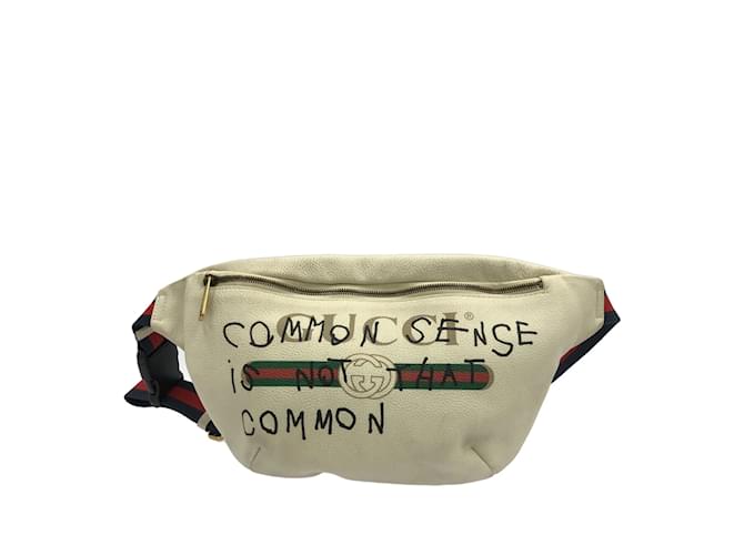 White Gucci Coco Capitan Logo Belt Bag Leather ref.1238434 - Joli