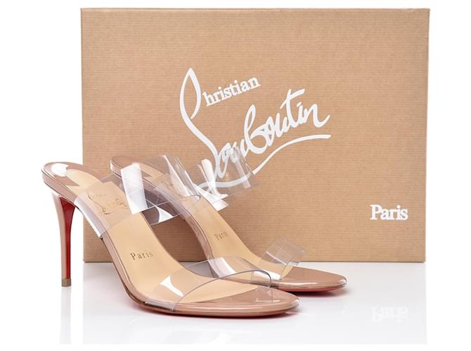 Christian Louboutin Just Nothing 85 mm Sandals - PVC and
