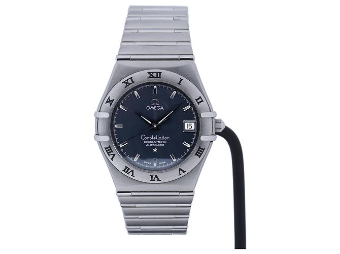 Omega Constellation Navy Steel on Steel 35 mm Navy blue ref.1250448 ...