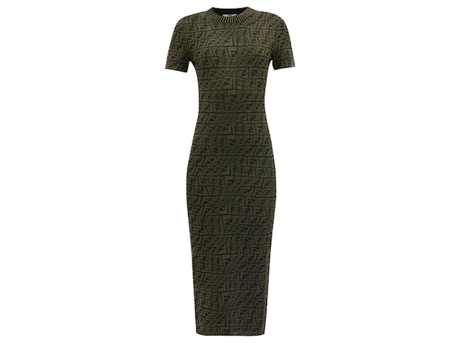 Fendi Dresses Green Viscose ref.1251895 - Joli Closet