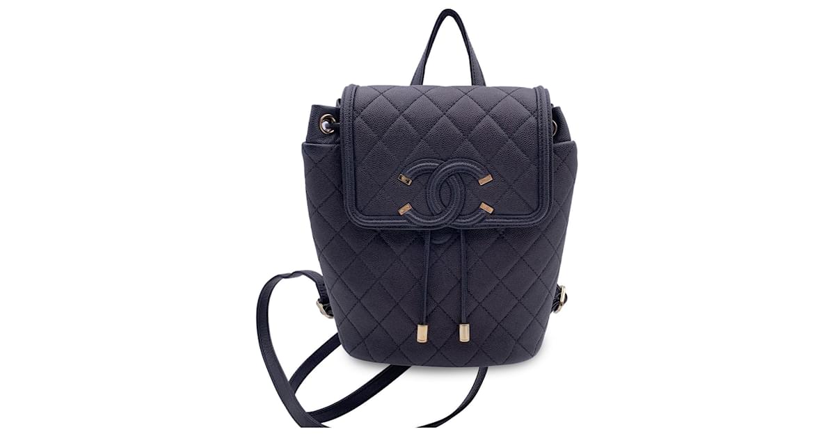 Chanel filigree backpack best sale