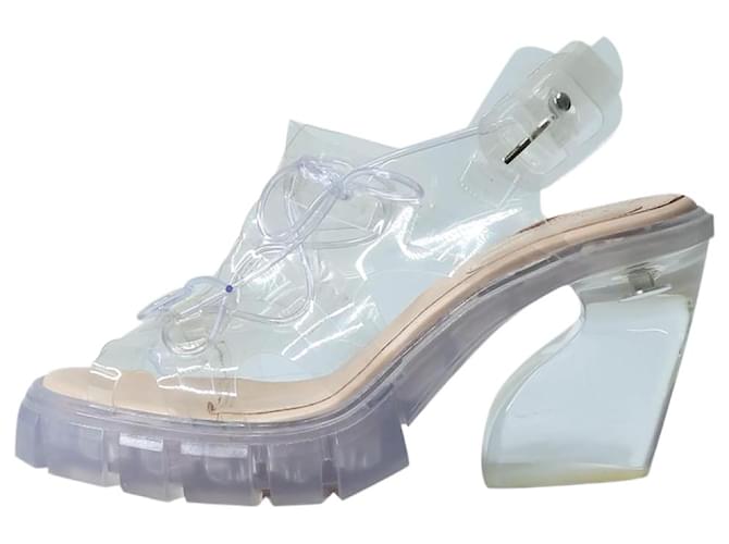 Simone Rocha Clear Jelly Trek lace-up sandals size EU 40