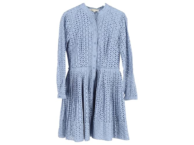 Michael Michael Kors Daisy Eyelet Mini Dress in Light Blue Cotton  ref.JC1291912 (Sold) - Joli Closet
