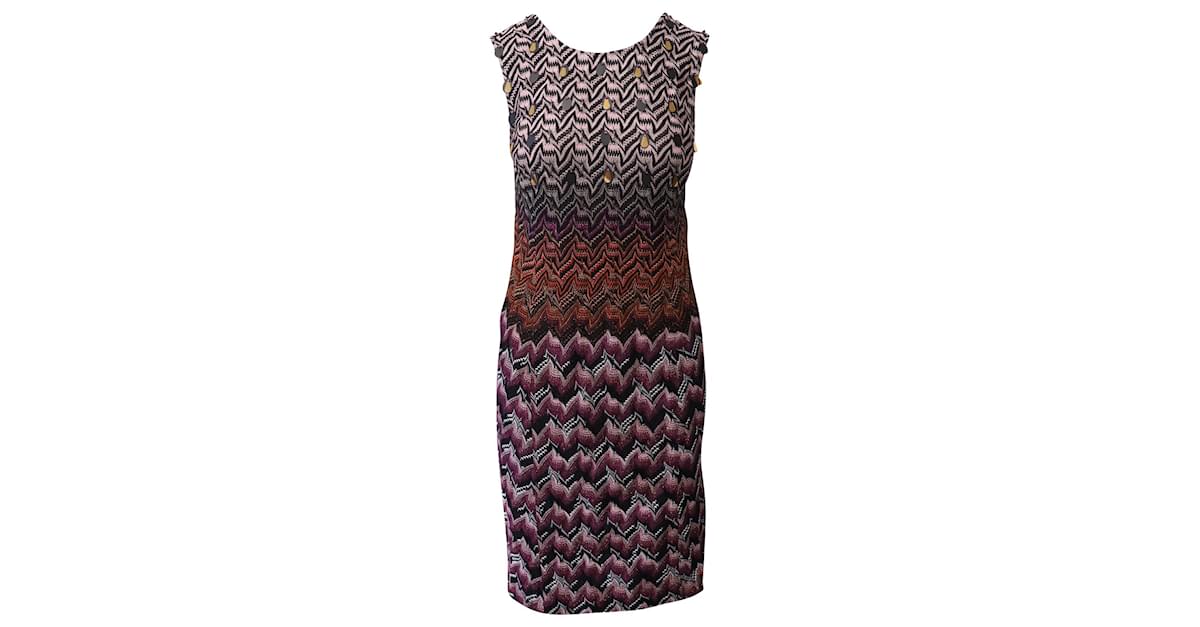 Missoni zigzag-print sleeveless minidress - Black