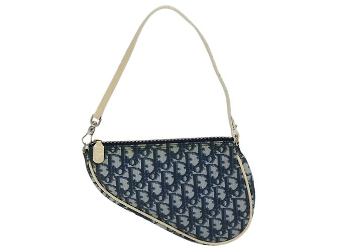 Dior Saddle Navy blue Cloth ref.1295321 - Joli Closet