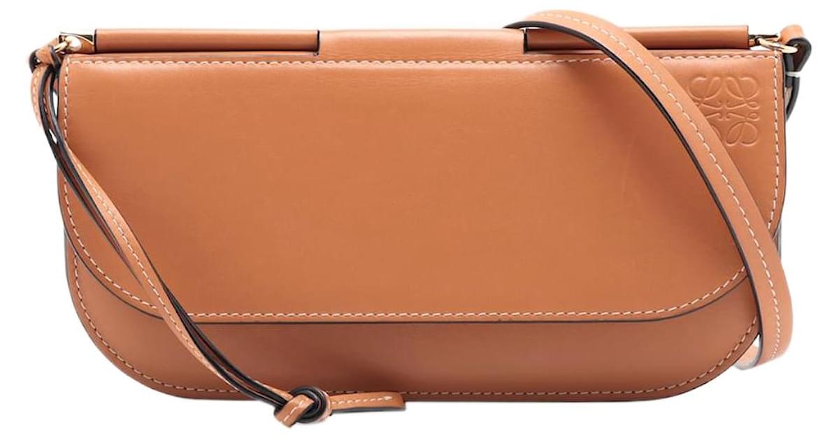 Loewe Butterscotch Gate Pochette bag Orange Leather ref.1298425 Joli Closet