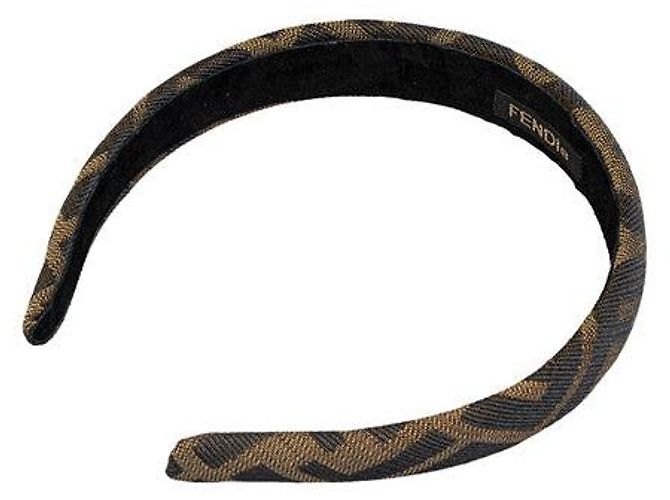 Fendi Zucca Canvas Headband Canvas Hair Accessory in  display picture 3