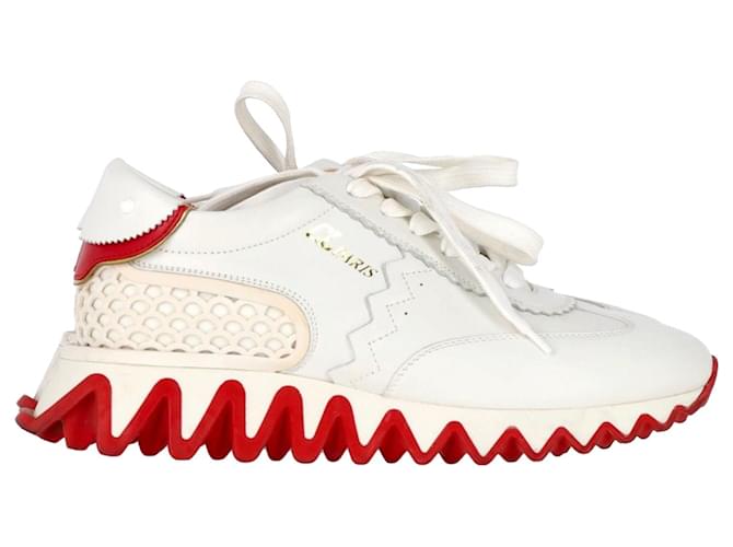 Christian Louboutin Loubishark Sneakers in White Leather ref