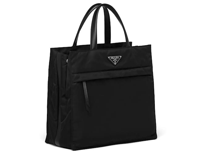 Prada Shopping bag in Re-Nylon Black Joli Closet