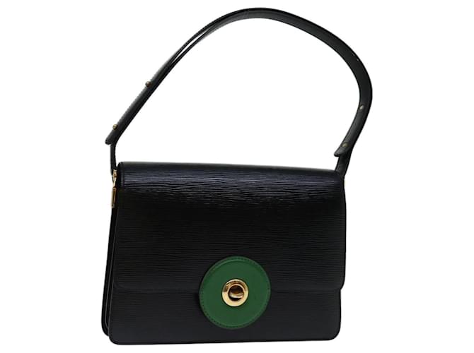 LOUIS VUITTON Epi Free Run Shoulder Bag Green Black M52417