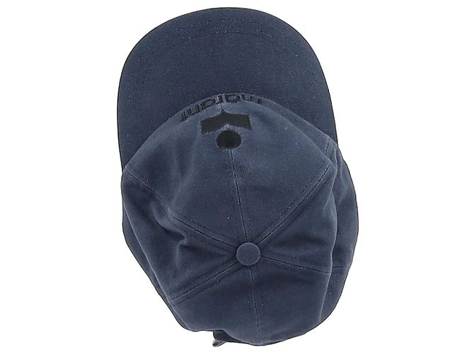 Isabel Marant embroidered logo navy baseball cap Isabel Marant Tyron Logo-Embroidered Cotton-Canvas Baseball  main image 3