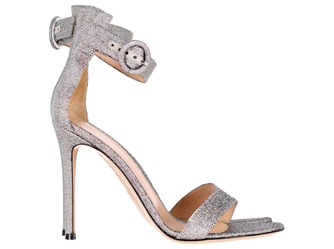 Toe Ankle Strap Gianvito Rossi Glitter Pumps GIANVITO ROSSI