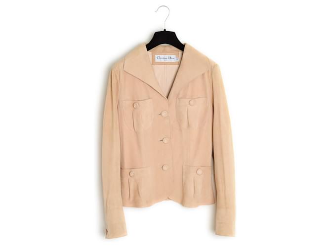 Christian Dior Dior Galliano Cruise 2000 Jacket FR38 Light nude