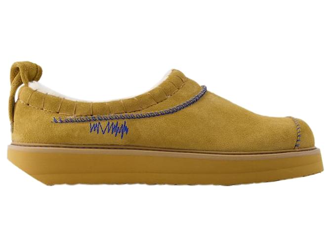 スニーカー ADERERROR Slides Slip On - Ader Error - Leather - Camel Autre Marque Slides Slip On - Ader Error - Leather - Camel