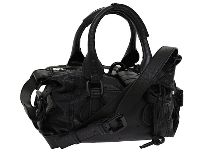 Chloé Chloe Paddington Hand Bag Leather 2way Black 04 06 53