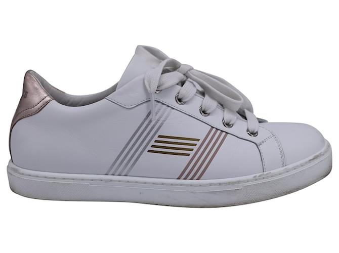 Hermès Avantage Low Top Sneakers in White Leather