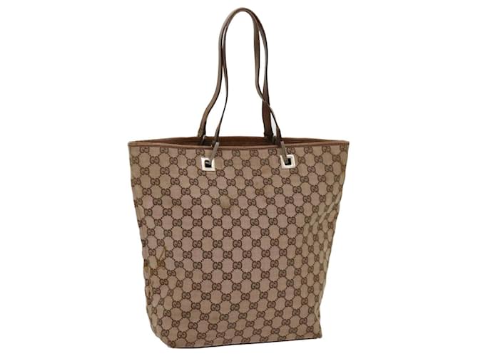 GUCCI GG Canvas Tote Bag Beige 002 1098 2123 auth 69748