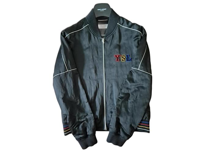 イヴ・サンローラン YVES SAINT LAURENT ジャケット 46 ブラック