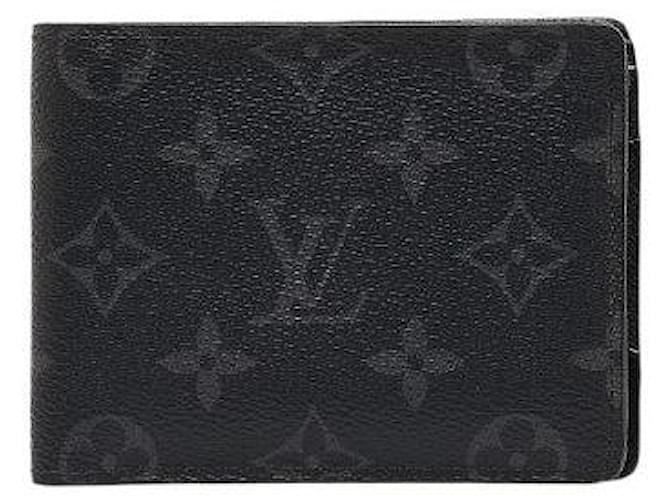 Louis Vuitton Monogram Eclipse Bifold Wallet M61695 Black PVC