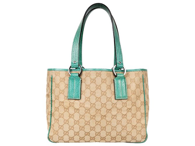 Gucci GG Monogram Abbey Shopper Bag Beige Cloth ref.1334036 - Joli Closet
