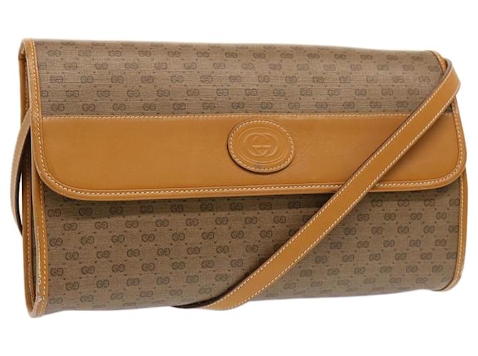 GUCCI Micro GG Supreme Shoulder Bag PVC Beige 004 14 0264 Auth