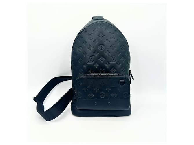 Louis Vuitton Racer Sling Bag Empreinte Leather Black