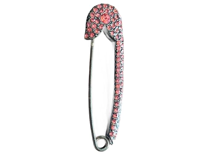 SONIA RYKIEL 3ピース Sonia Rykiel Safety pin adorned with pink crystals Golden