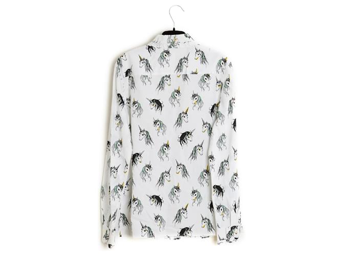 2016 Miu Miu Eri Wakiyama FR38/40 Top Shirt Unicorn US8