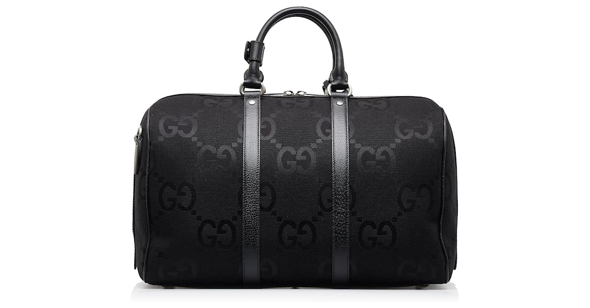 Black gucci holdall on sale