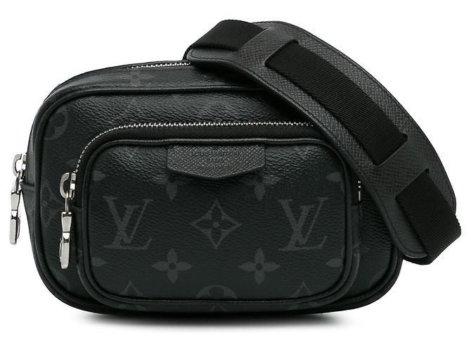 Louis Vuitton Black Monogram Eclipse Taigarama Outdoor Pouch Cloth ref ...