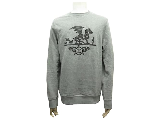 Hermès NEW HERMES EX LIBRIS SWEATSHIRT L 52 DRAGON LOGO IN Hermès NEW HERMES EX LIBRIS SWEATSHIRT L 52 DRAGON LOGO IN