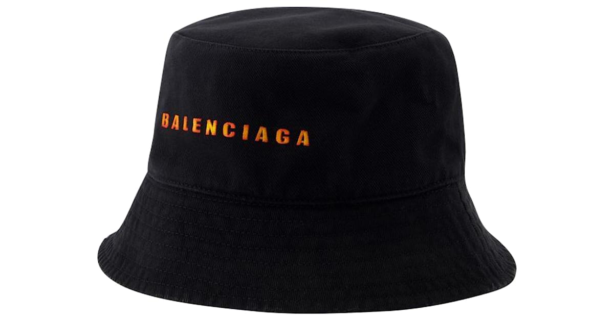 Bucket Hat - Balenciaga - Cotton - Black ref.1372307 - Joli Closet