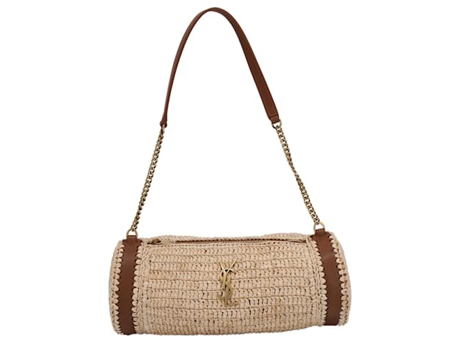 ショルダーバッグ・ポシェット Saint Laurent Borsa Cilindrica Piccola Cassandre In Rafia Borsa a tracolla cilindrica Cassandre piccola Saint Laurent