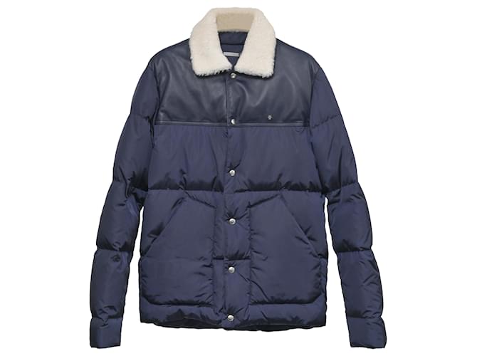 Doudoune Dior Oblique Veste Dior Bleu Homme Doudoune En Duvet D