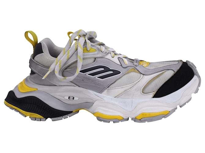 Balenciaga Cargo Sneaker Grey Black Yellow Polyurethane