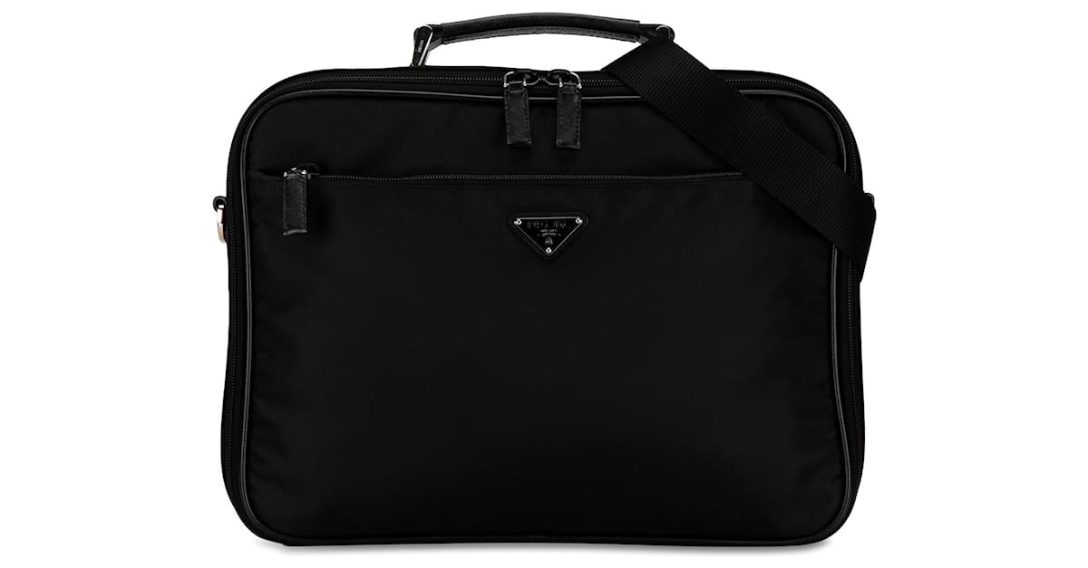 Prada nylon laptop bag best sale