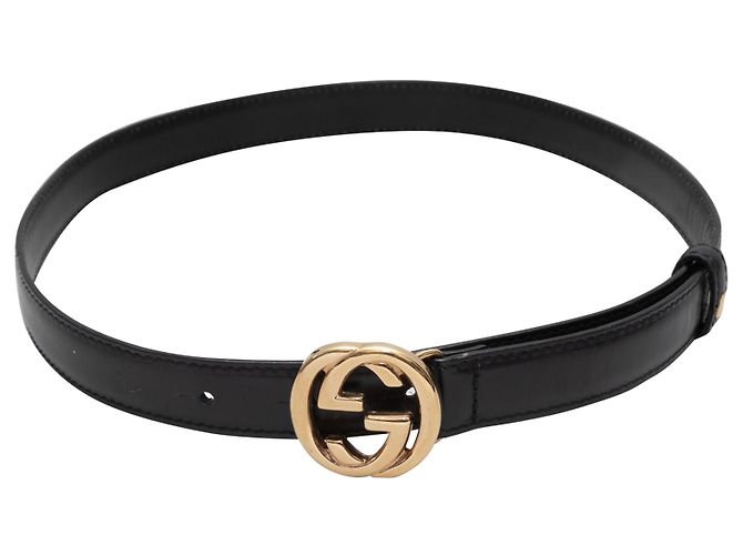 Gucci belt, size 65. Black and gold GUCCI GG Buckle Leather Belt Size 90.36 Black 601254 main image 4