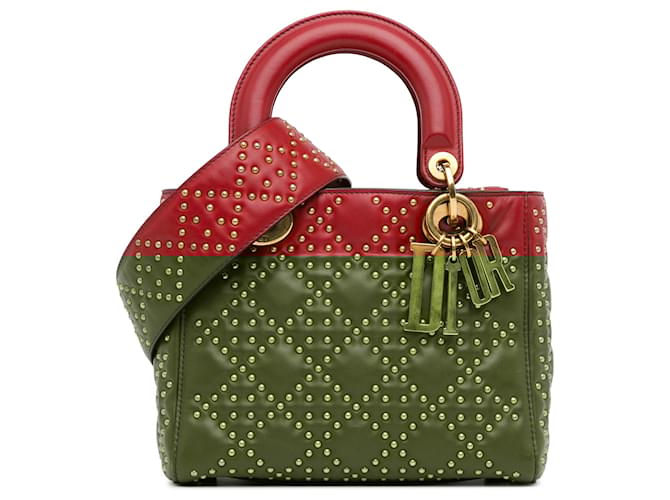 国内発送【エレガントなツイード】Dior Or Lady Diorバッグ ミニ DIOR | Lady Dior バッグ ミニ カナージュ パテントカーフスキン