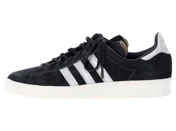 Autre Marque Adidas Originals Campus 80s Tênis em camurça preta - Main Image