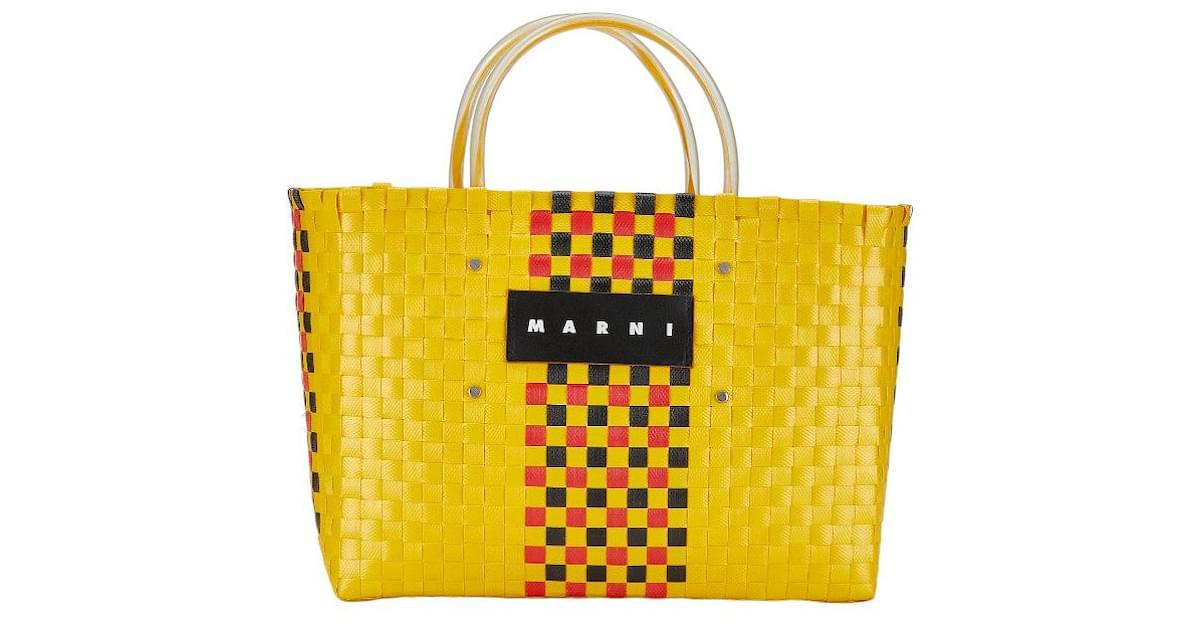 Marni Market Basket Bag Plastic Handbag in Good condition ref.1394763 Joli Closet