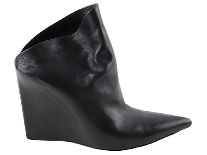 Balenciaga Leather boots Black Joli Closet