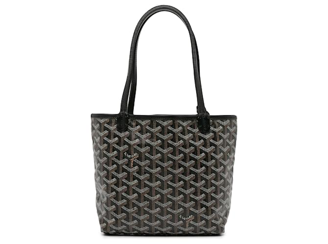 Goyard Black Limited Edition Mini Goyardine Reversible Anjou Cloth