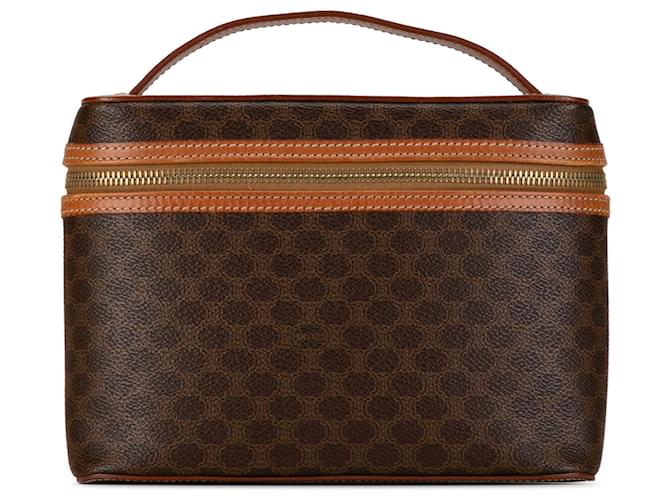 Brown Celine Macadam Vanity Bag Céline Brown Celine Macadam Vanity