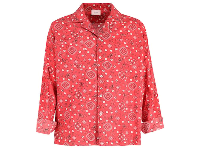 Autre Marque Rhude Bandana Print Shirt in Red Cotton (Sold) - Joli Closet