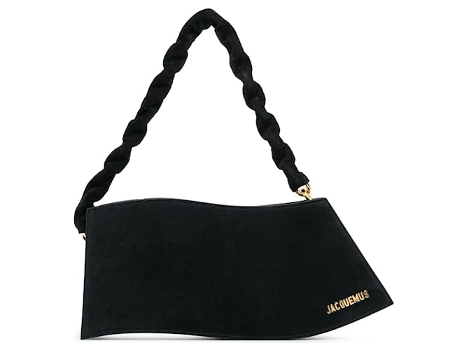 Black Jacquemus La Vague Shoulder Bag Leather ref.1410630 - Joli