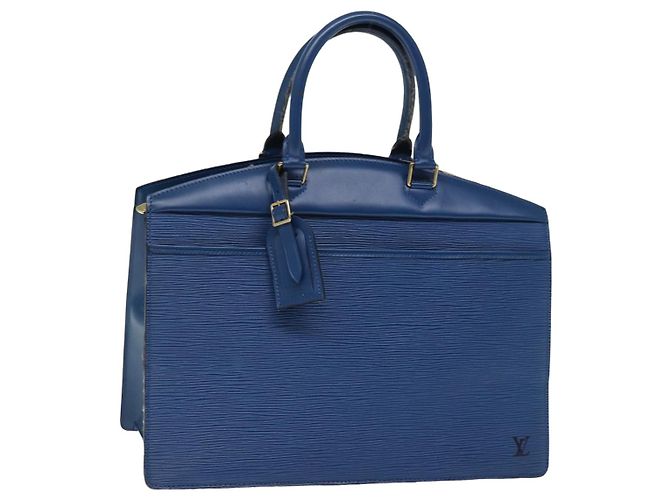 LOUIS VUITTON Epi Riviera Hand Bag Blue M48185 LV Auth 76075