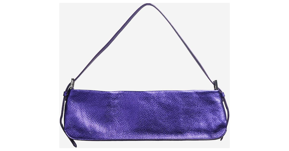 By Far Purple Dulce Long shoulder bag Leather ref.1412057 - Joli Closet